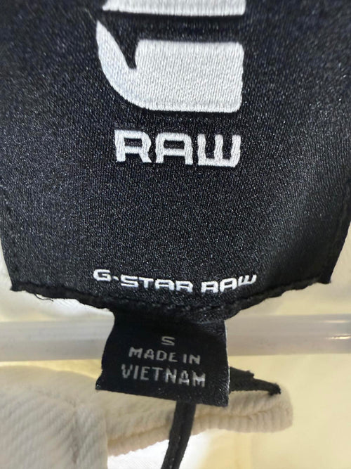 NWT G-Star RAW Women’s Cropped Wander Denim Jacket Chalk White Size Small