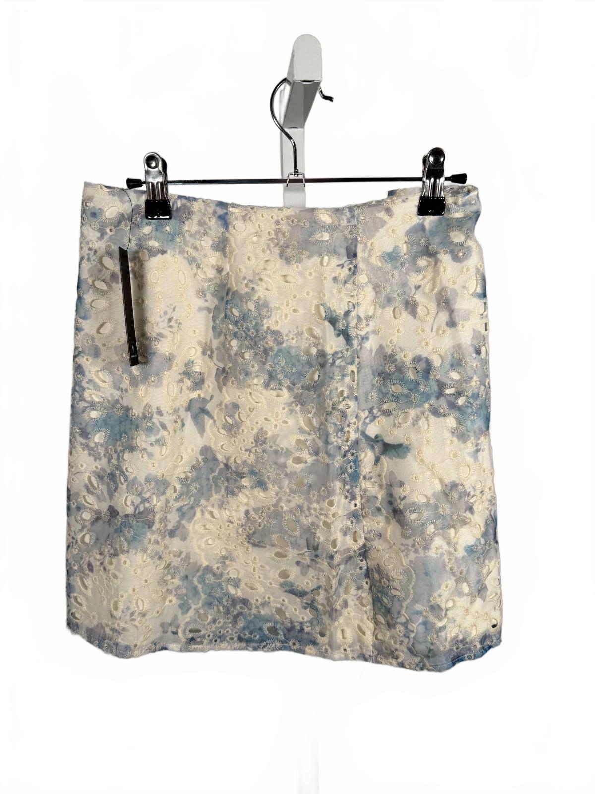 NWT Lulus Positively Beloved Ivory Floral Embroidered Mini Skirt XL
