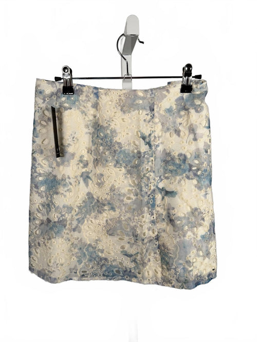 NWT Lulus Positively Beloved Ivory Floral Embroidered Mini Skirt XL