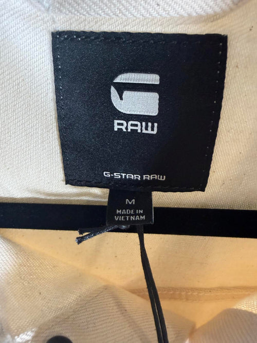 NWT G-Star RAW Oversized Denim Vest Women’s Ecru Off-White - Size Medium