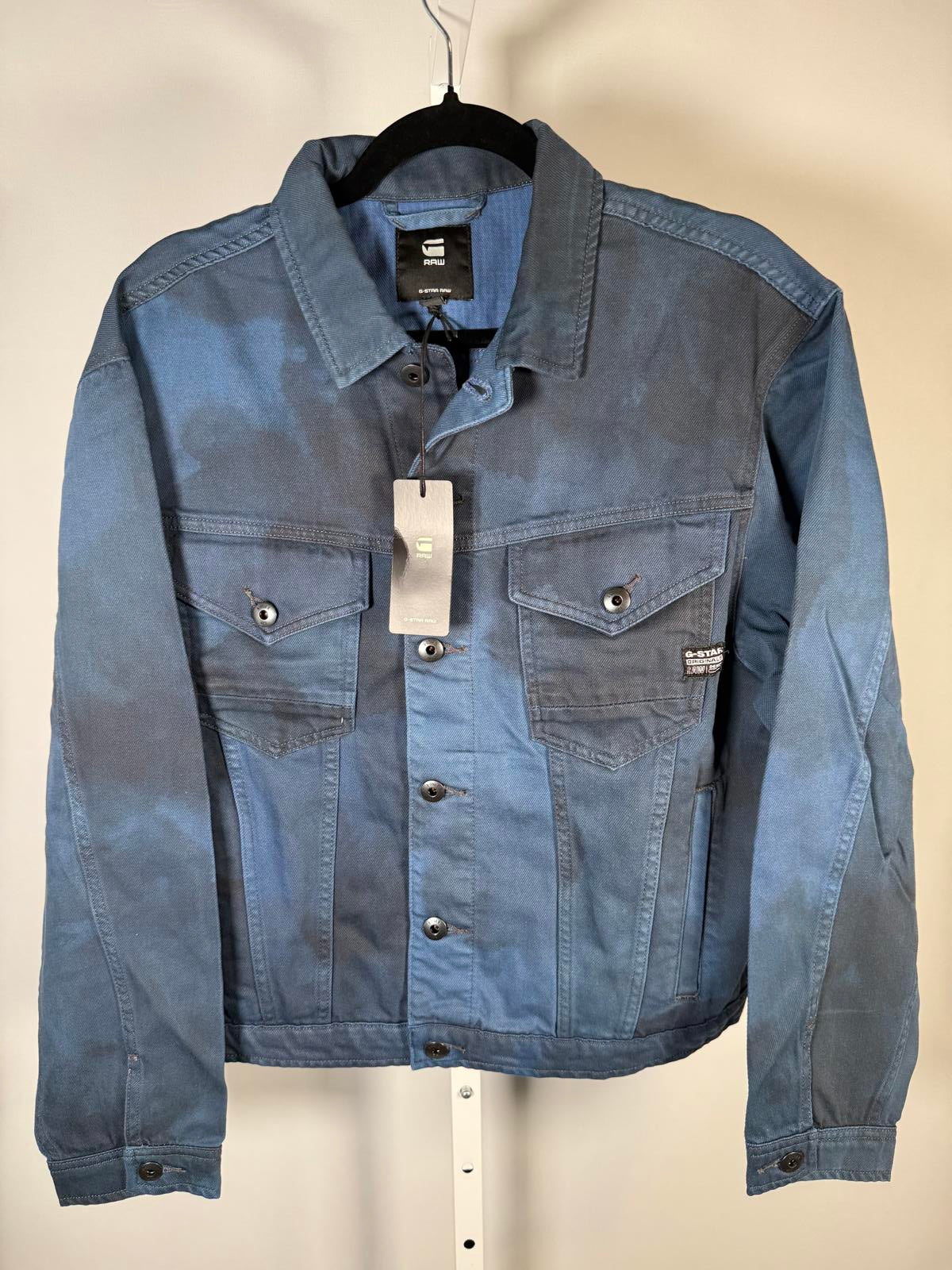 NWT G-Star RAW Women’s Oversized Denim Jacket Sea Blue Vintage Wash Size Medium
