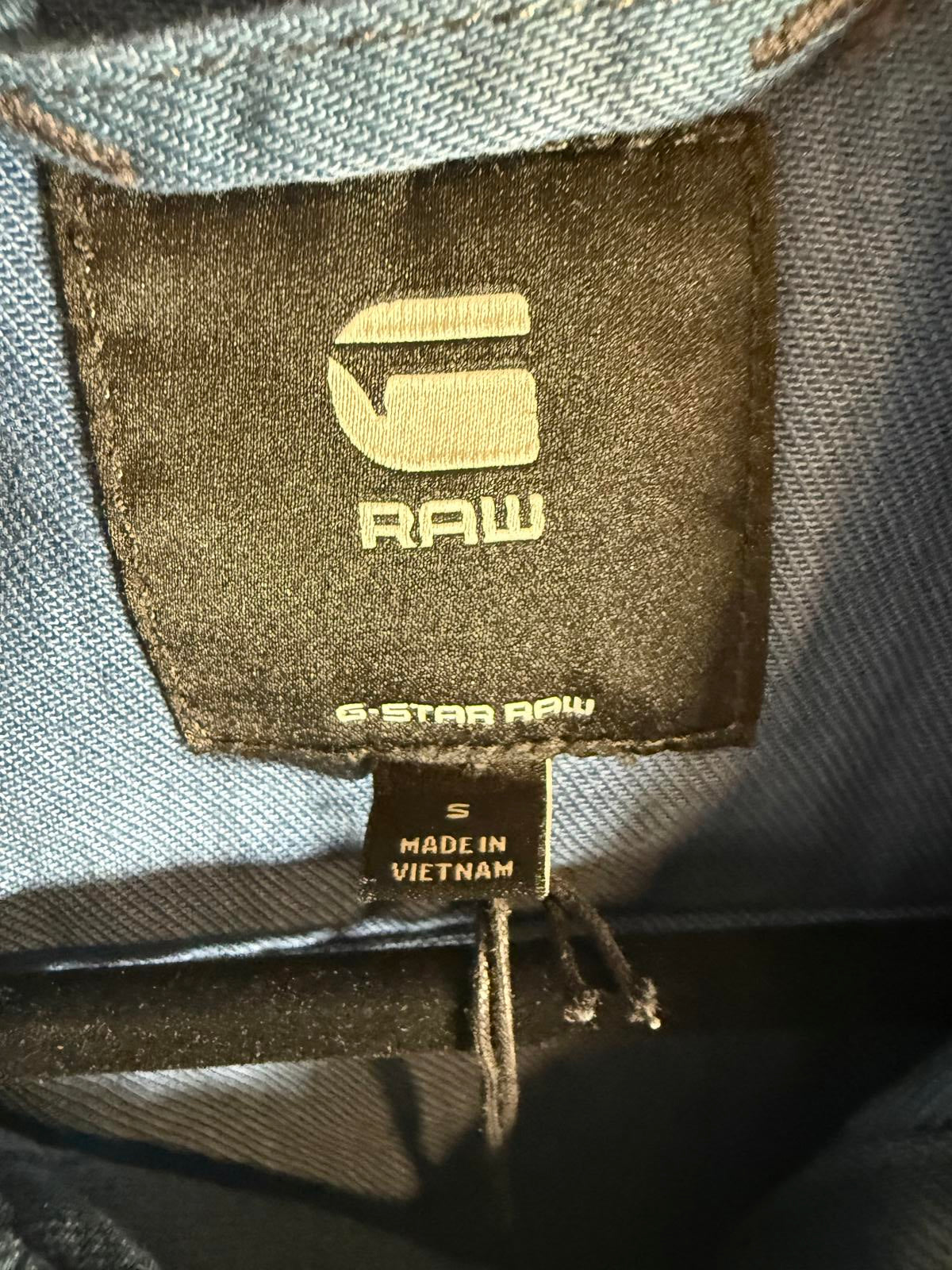 NWT G-Star RAW Women’s Oversized Denim Jacket Sea Blue Vintage Wash Size Small