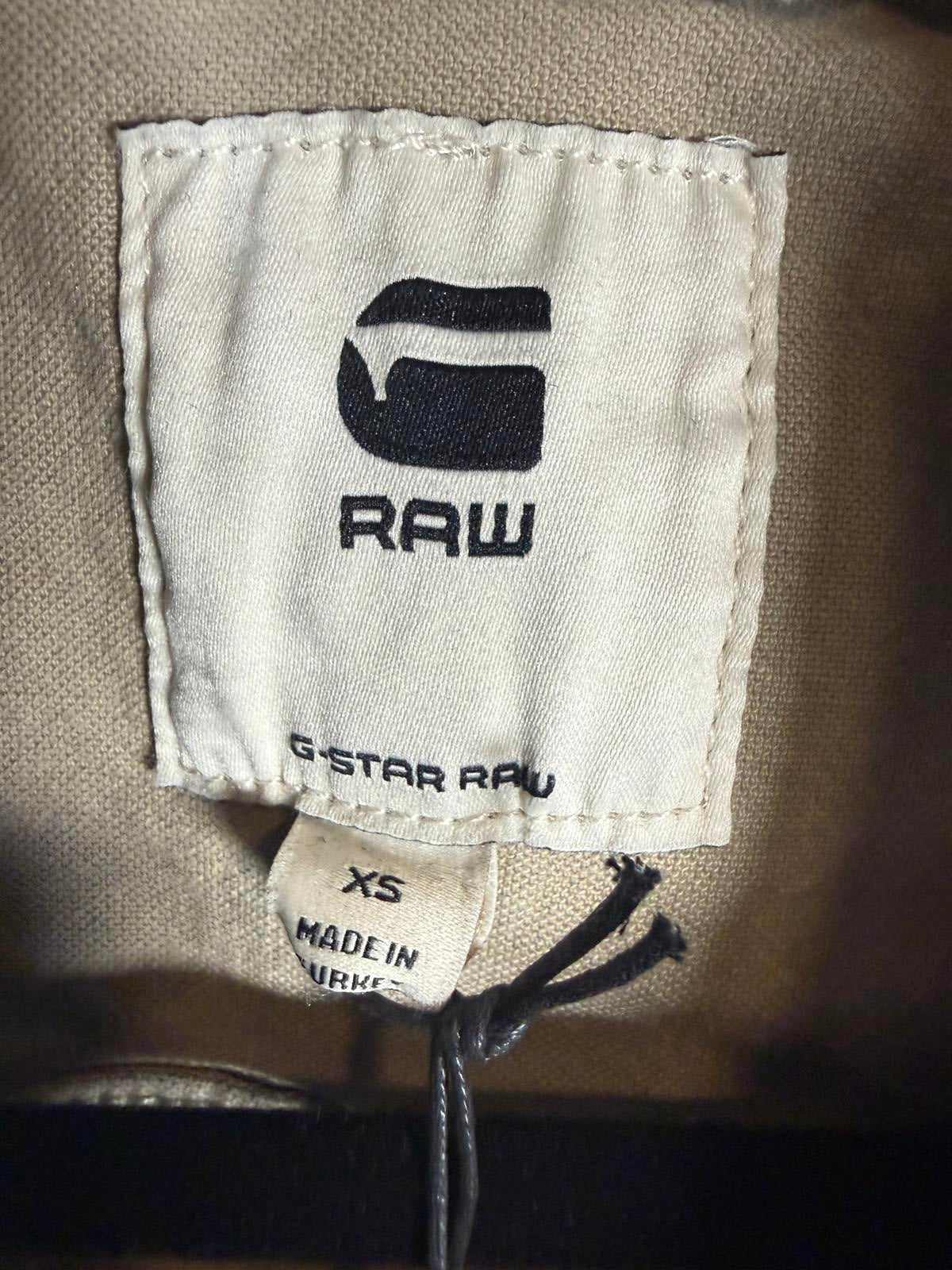 NWT G-Star RAW Arc Jacket Women’s Short Sleeve Stretch Canvas Beige - XS