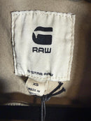 NWT G-Star RAW Arc Jacket Women’s Short Sleeve Stretch Canvas Beige - XS