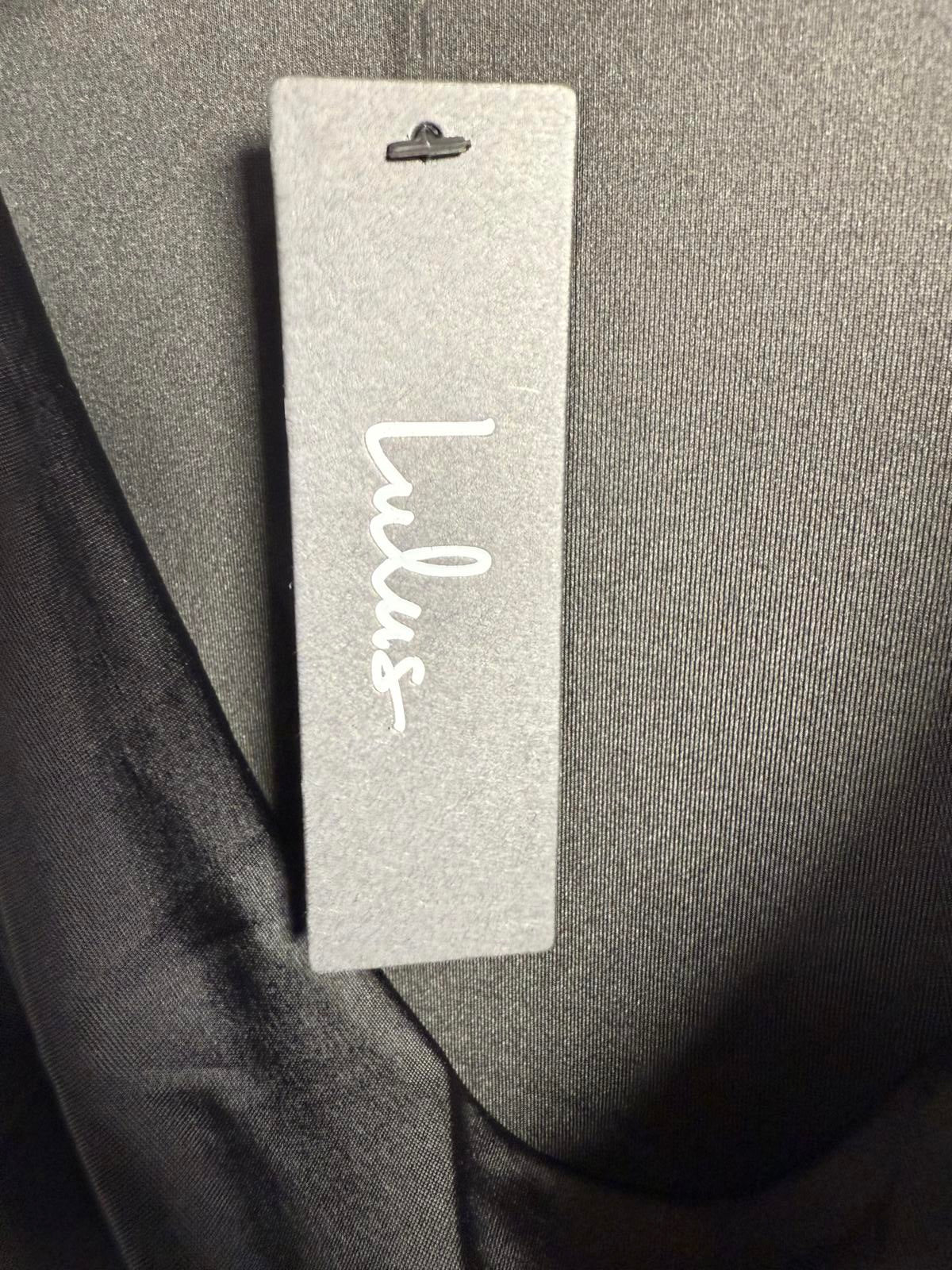 NWT Lulus Serious Stunner Black Bodycon Mini Dress XS