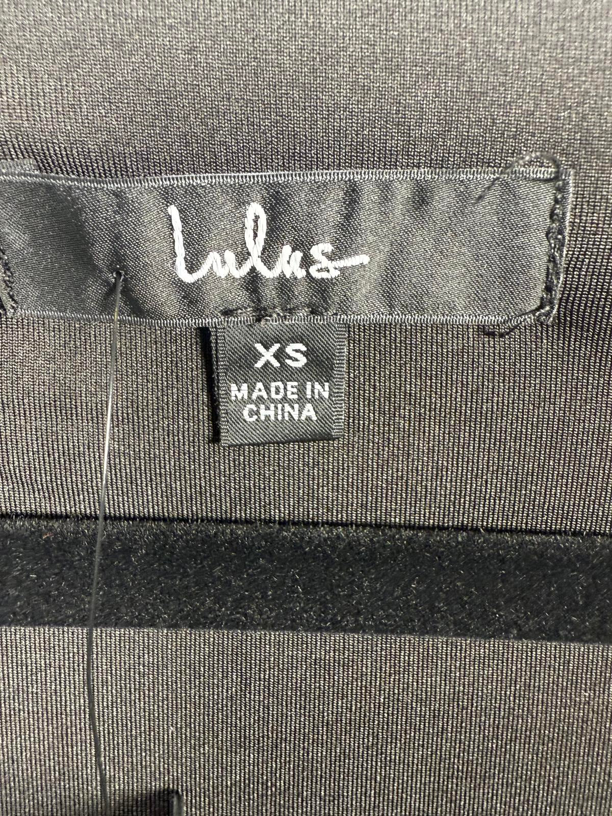 NWT Lulus Serious Stunner Black Bodycon Mini Dress XS