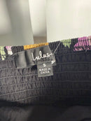 NWT Lulus Super Bloom Black Floral Print Strapless Tube Top Small