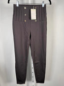 NWT Halara High Waisted Tummy Control Herringbone Charcoal Leggings Size XS 7/8