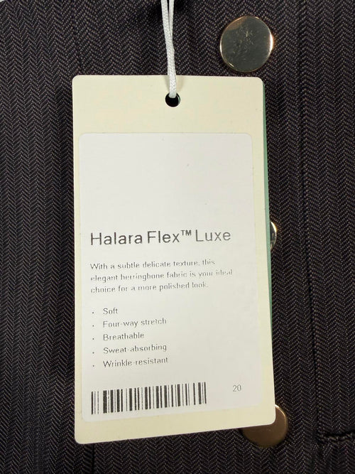 NWT Halara High Waisted Tummy Control Herringbone Charcoal Leggings Size XS 7/8