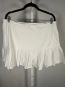 NWT Halara Pleated Skort 2-in-1 Buckle Detail White Tennis Golf Size XL