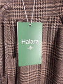NWT Halara Flex™ Mid Rise Drawstring Pocket Houndstooth Plaid Work Pants Size XS