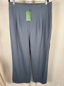 NWT Halara Flex High Waisted Zipper Pocket Shirred Straight Leg Work Pants XL