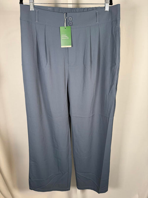 NWT Halara Flex High Waisted Zipper Pocket Shirred Straight Leg Work Pants XL