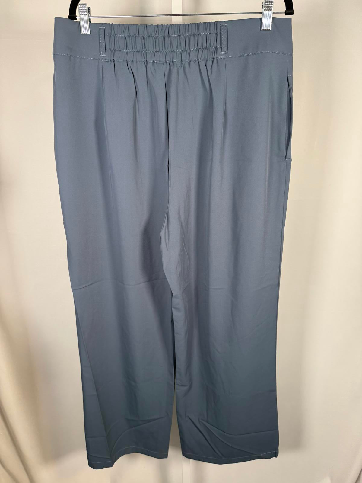 NWT Halara Flex High Waisted Zipper Pocket Shirred Straight Leg Work Pants XL