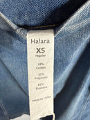 NWT Halara Denim Mini Skirt High Waisted Straight Casual Size XS