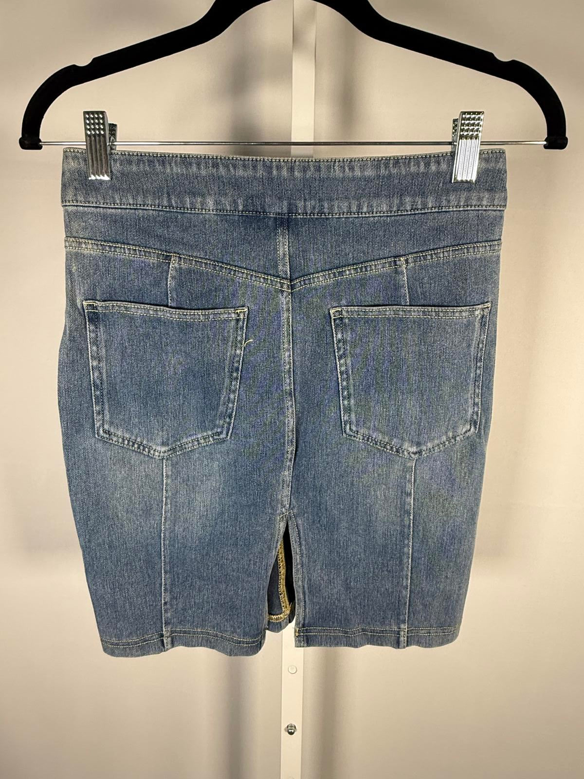 NWT Halara Denim Mini Skirt High Waisted Straight Casual Size XS
