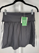 NWT Halara Black Athletic Skirt White Side Stripes Activewear Size Small