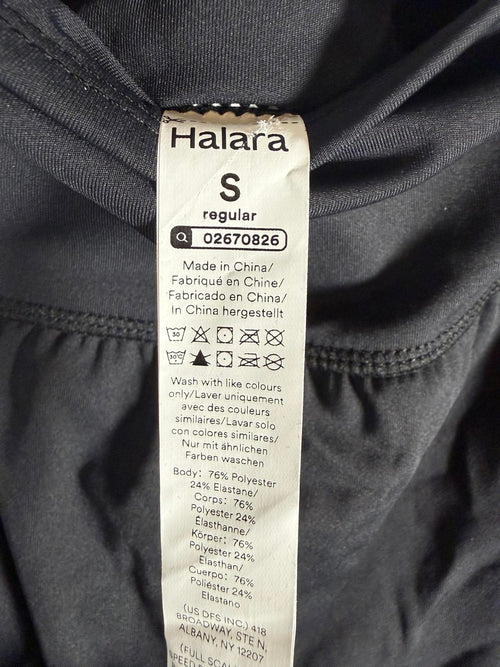 NWT Halara Black Athletic Skirt White Side Stripes Activewear Size Small
