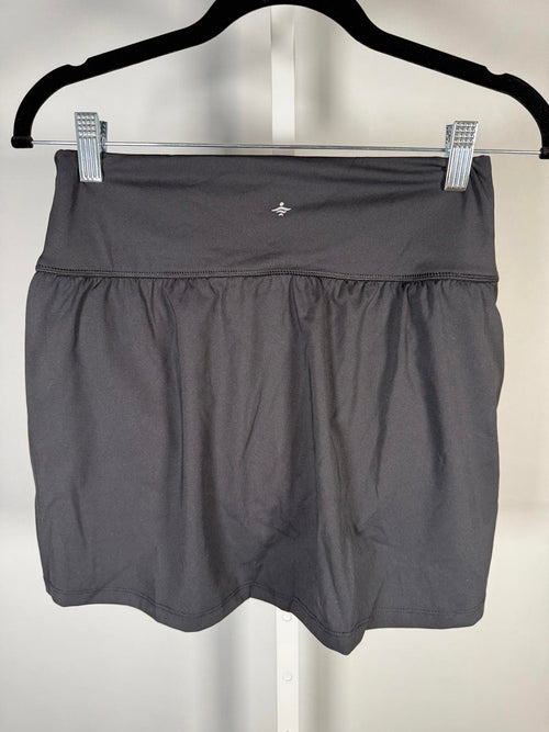 NWT Halara Black Athletic Skirt White Side Stripes Activewear Size Small