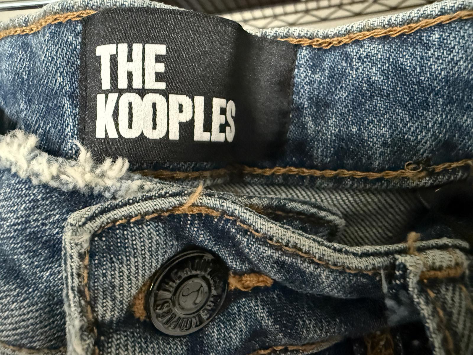 NWT The Kooples Women’s Blue Wash Slim Straight Denim Jeans Size 27