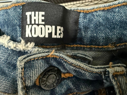 NWT The Kooples Women’s Blue Wash Slim Straight Denim Jeans Size 27
