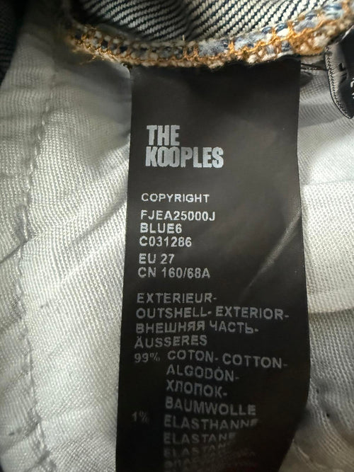 NWT The Kooples Women’s Blue Wash Slim Straight Denim Jeans Size 27