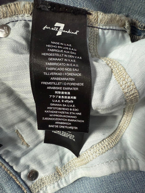 NWT 7 For All Mankind Josefina Slim Boyfriend Jeans Women’s Size 28 Light Wash