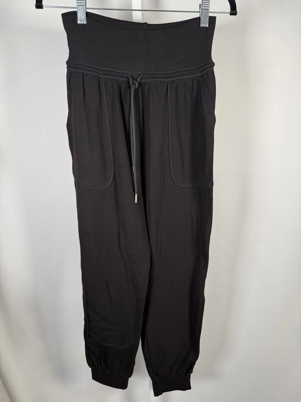 NWT Halara Small Black Sweatpants High Waisted Jogger Lounge Pants Size Small