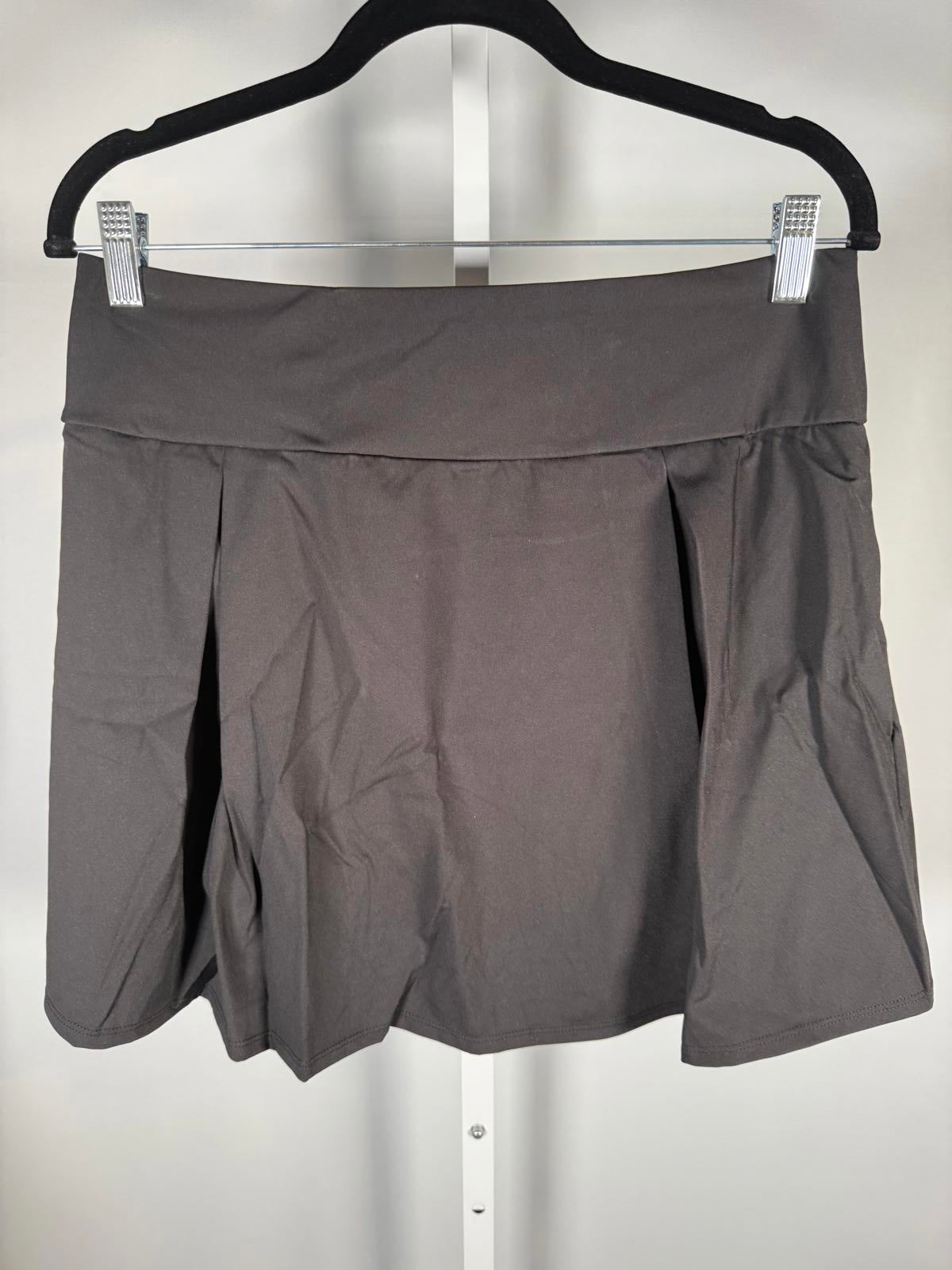 NWT Halara 2-In-1 Black Skirt Skort Built-In Shorts Activewear Gray Size XL