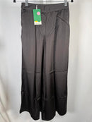 NWT Halara Women’s Wide Leg Black Zipper Dress Work Pants Size Small