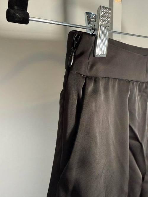NWT Halara Women’s Wide Leg Black Zipper Dress Work Pants Size Small