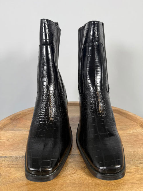 NWB H Halston Women's Charlotte Ankle Boots Black US Size 9