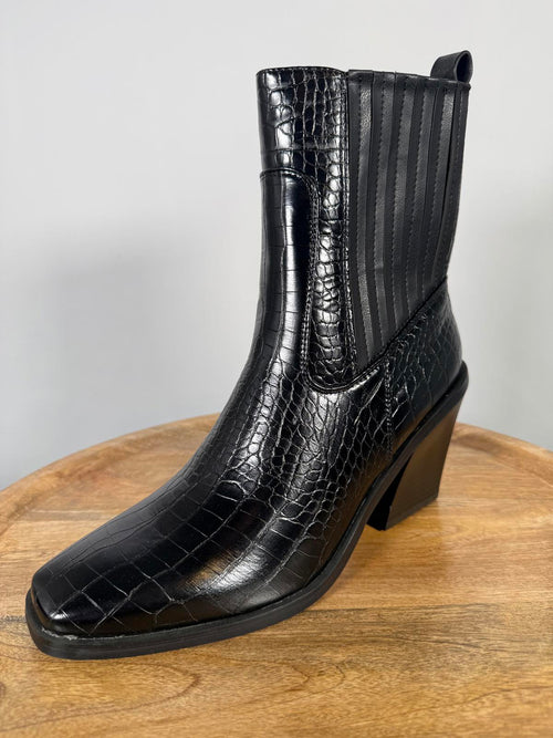 NWB H Halston Women's Charlotte Ankle Boots Black US Size 9