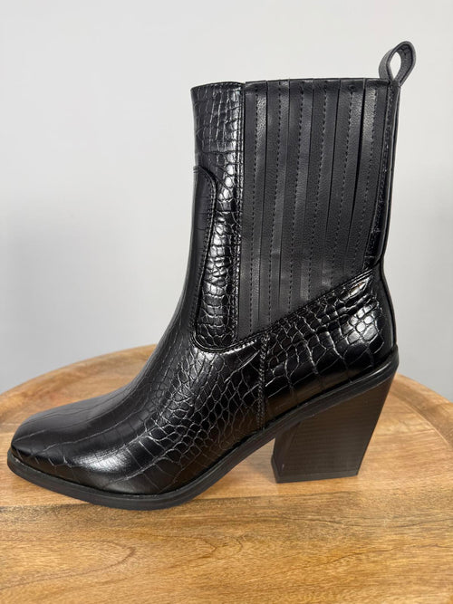 NWB H Halston Women's Charlotte Ankle Boots Black US Size 9