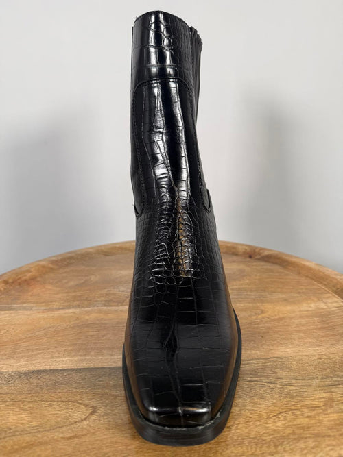 NWB H Halston Women's Charlotte Ankle Boots Black US Size 9
