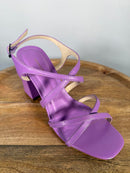 NWB INTENTIONALLY BLANK Leather Strappy Heeled Sandals Size 39 (US 8.5 - 9)