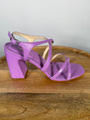 NWB INTENTIONALLY BLANK Leather Strappy Heeled Sandals EU Size 39 (US 8.5 - 9)