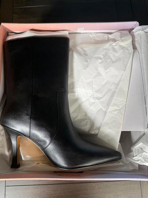 NWB Lisa Vicky Arthaul-V Black Sheep Nappa Stiletto Heel Boots 9.5
