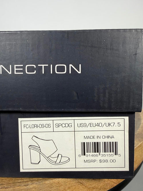 French Connection Women's Lori Sandals In Snakeskin Print Size 9 NWB