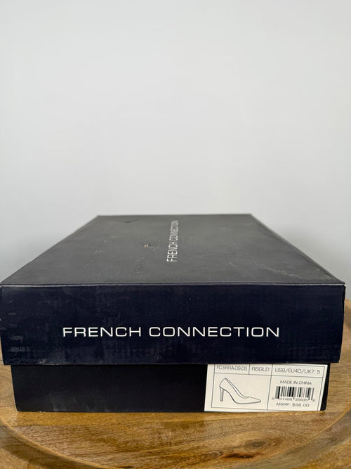 French Connection Rose Gold Pointed Toe Stiletto Heels US 9 NWB