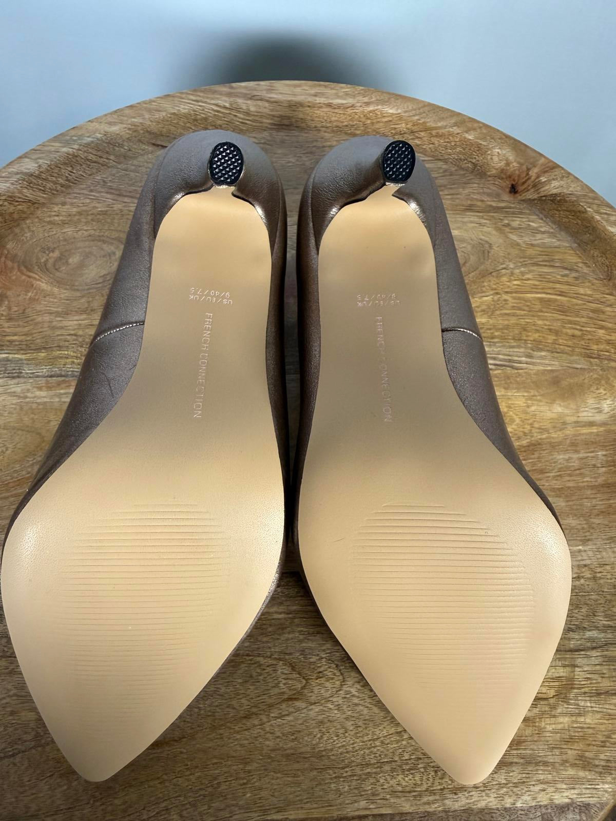French Connection Rose Gold Pointed Toe Stiletto Heels US 9 NWB