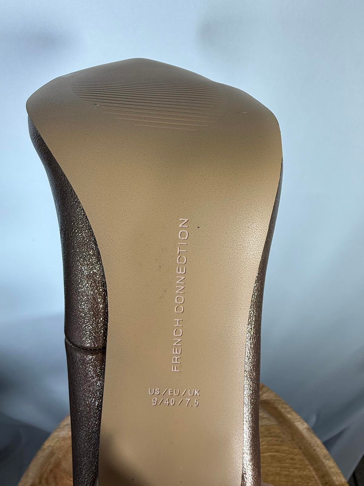 French Connection Rose Gold Pointed Toe Stiletto Heels US 9 NWB