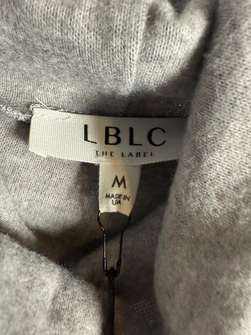 NWT LBLC The Label Mimi Cozy Heather Gray Turtleneck Top Size M