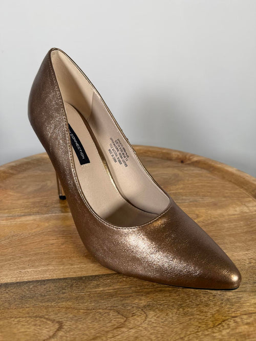 French Connection Rose Gold Pointed Toe Stiletto Heels US 9 NWB