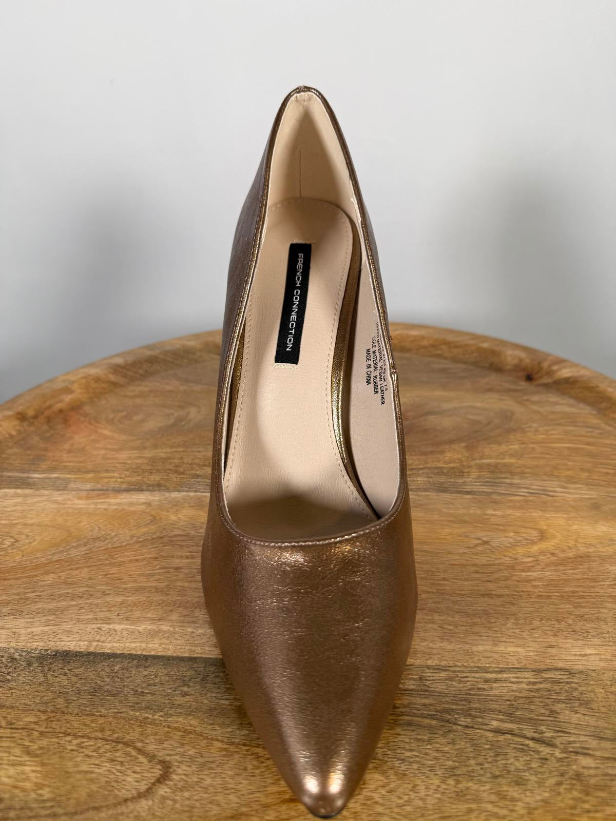 French Connection Rose Gold Pointed Toe Stiletto Heels US 9 NWB