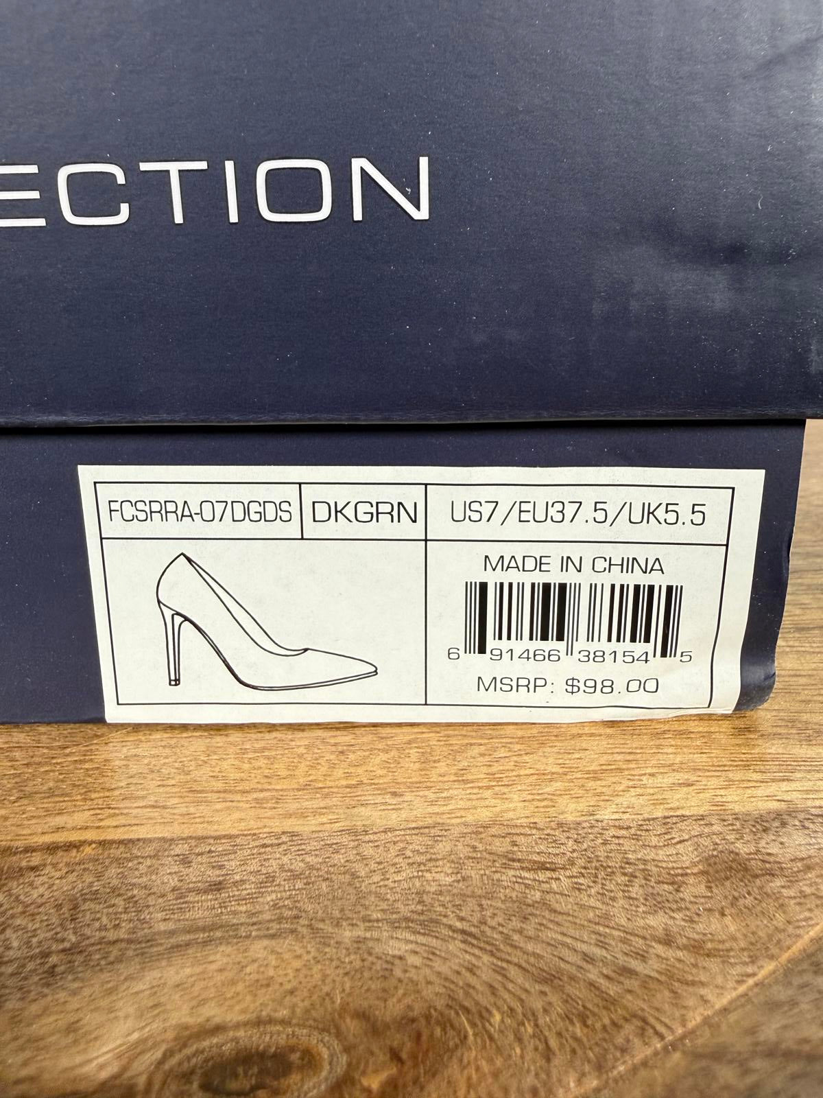 French Connection Womens Sierra Pointed Toe Pumps Green Size 7 NWB