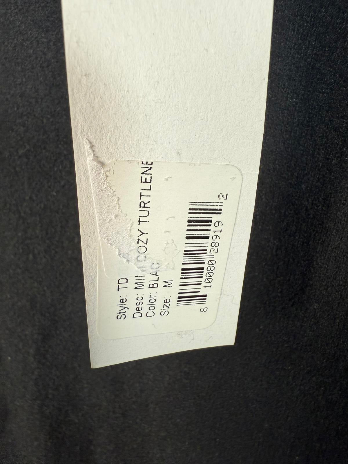 NWT LBLC the Label Mimi Cozy Turtleneck Black Size Medium