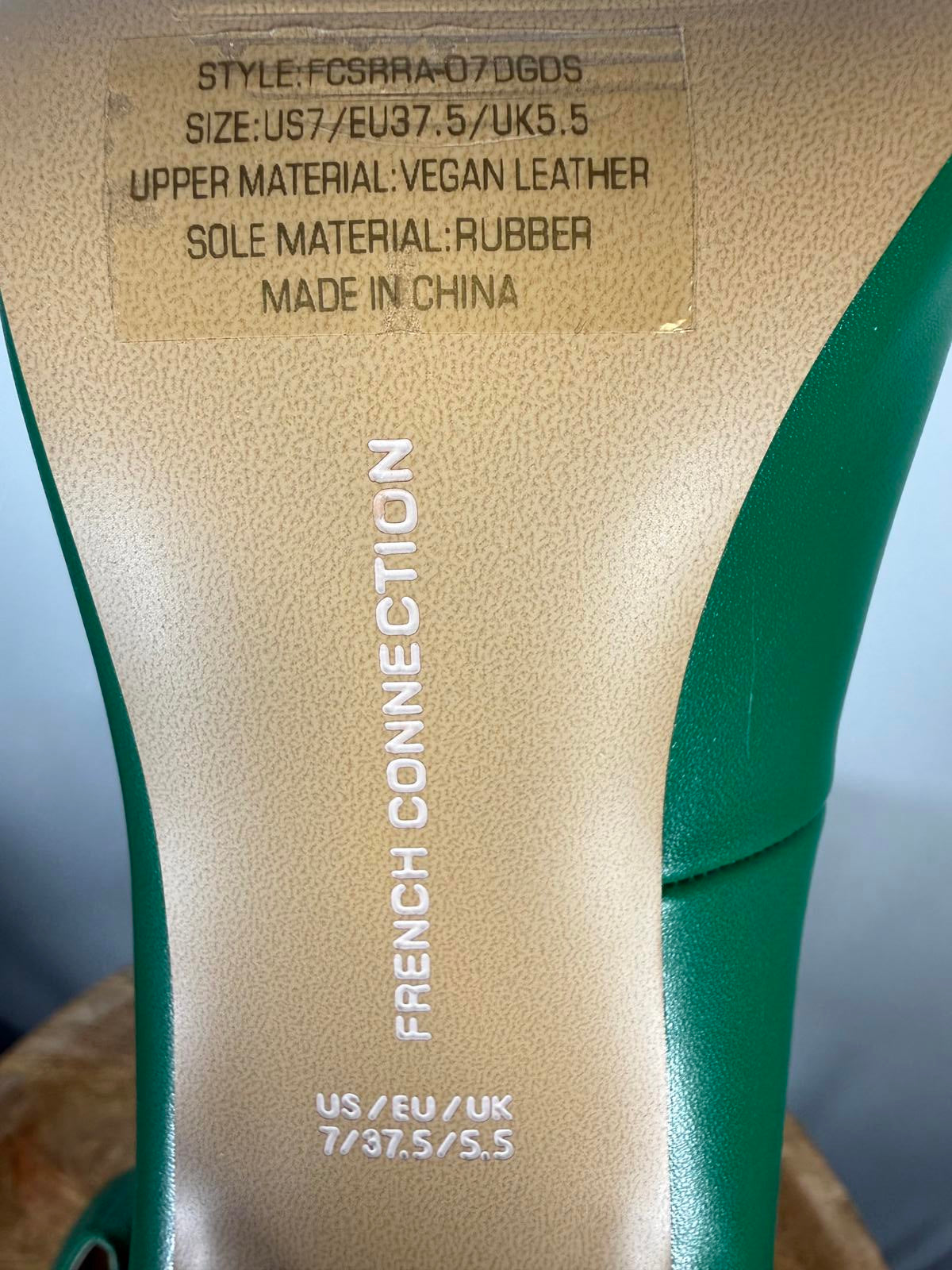 French Connection Womens Sierra Pointed Toe Pumps Green Size 7 NWB