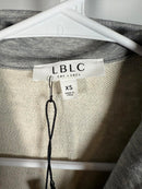 NWT LBLC The Label Tamara V-Neck Pullover Heather Gray XS