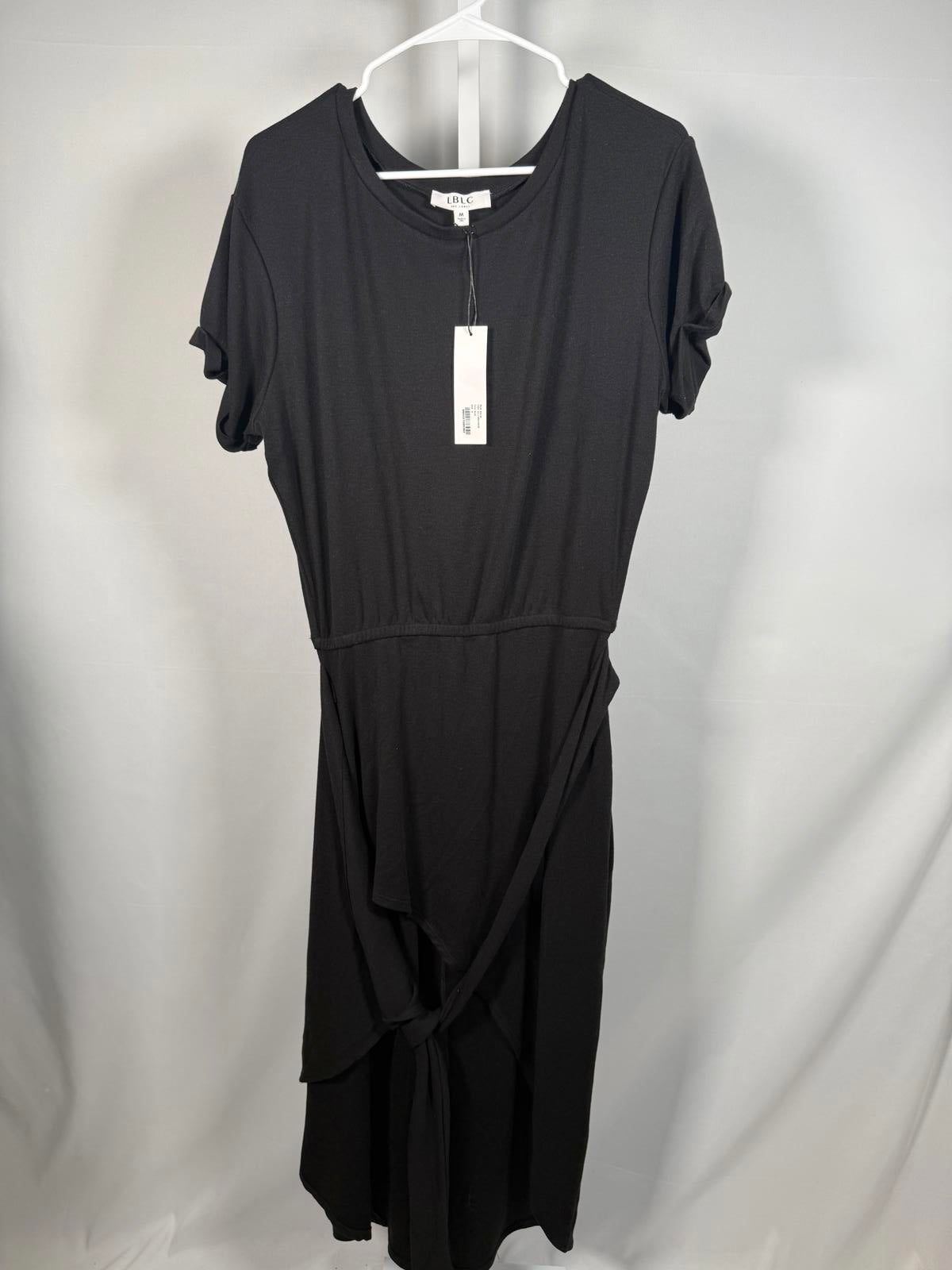 NWT LBLC The Label BLACK Women's Kelly Wrap Dress Size Medium